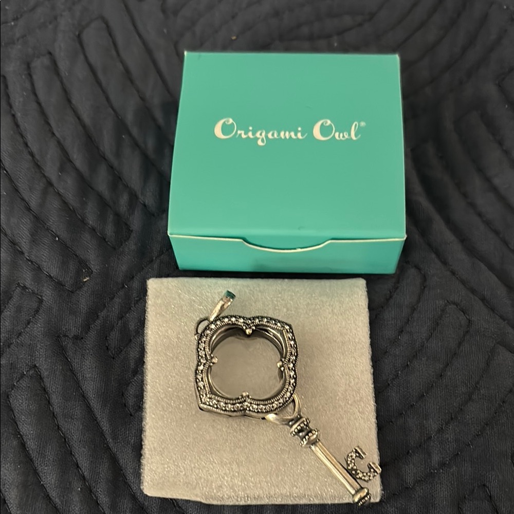 Origami Owl Silver-Toned Key Charm